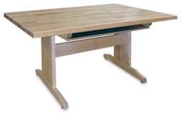Maple Art Table with Shelf