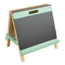 Blick Children's Tabletop Easel - Pastel Mint, chalkboard side