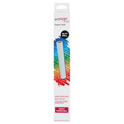 artPOP! Kids Craft Paper Roll - White, 12" x 30 ft, front of packaging