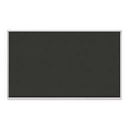 Ghent PremaTak Tackboard - 3 ft x 5 ft, Ebony, Vinyl, Aluminum Frame