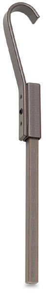 Walker System Rod Sleeves = Side view of Bronze Ogee Sleeve with plain rod attached