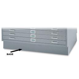 Safco 5-Drawer Steel File - Gray, Flat File Base, Small
