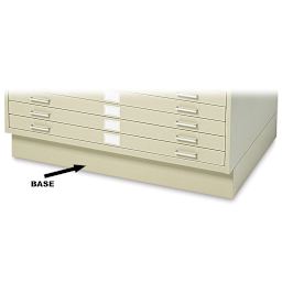 Safco 5-Drawer Steel File - Tropical Sand, Flat File Base, Small
