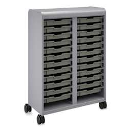 Smith System Cascade Mega-Tower Tote Tray Storage Unit with 24 trays