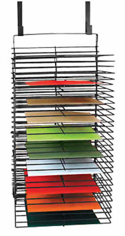 The Original Rackaway Drying Rack - 1 rack shown partially filled with papers