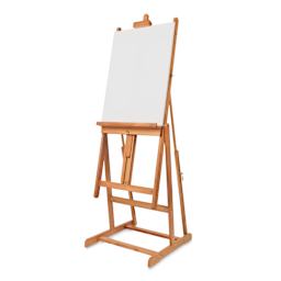 Mabef Convertible Studio Easel M-08 with a blank canvas