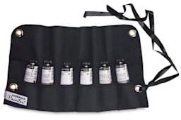 Guerrilla Painter Paint Tube Roll-Ups - 6 Paint tubes shown in canvas Roll-Up
