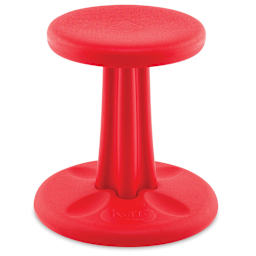 Kore Design Kids Wobble Stool - Front view of Red 14" Stool
