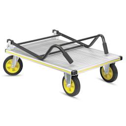 Safco Stow Away Platform Hand Truck, handle folded