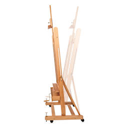 Mabef Small Studio Easel M-05 side view showing range of motion