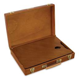 Jullian Varnished Paint Box - Large (open with palette inside)