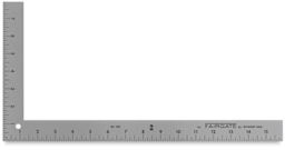 Fairgate Designer L-Squares - 16" L Square showing inch increments