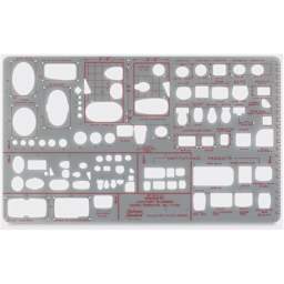 Chartpak Pickett Architectural Template - American Standard Lavatory planning 