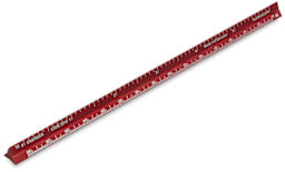 Alumicolor Professional Pocket Scales - Red Engineering Pocket Scale shown at angle