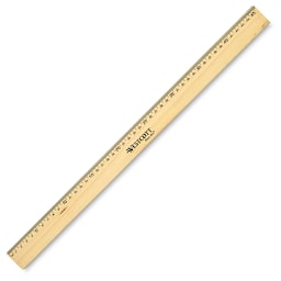 Westcott Wood Ruler - 18", With Metal Edge