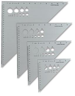 Aluminum Triangles - Several sizes grouped together
