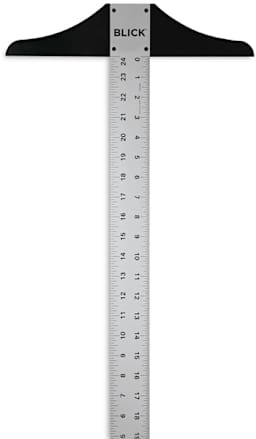 Blick Heavy-Duty T-Squares - Upright T-Square showing calibrations