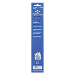 Alvin Lettering Guide - Bold, back of package
