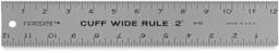 Cuff Width Ruler - 2 inch wide 12" ruler shown horizontally