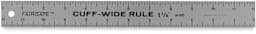 Cuff Width Ruler - 1 1/4 inch wide 12" ruler shown horizontally