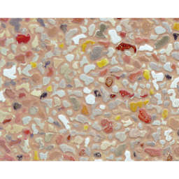 Plastruct Patterned Sheets, Field Stone, Round, 1:100 Scale, finished example