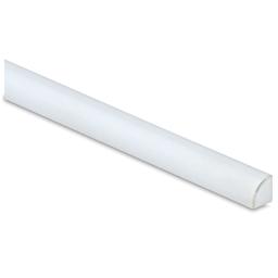 Plastruct Styrene Plastic Rods - Closeup of end of Quarter Round Rod