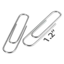 Officemate Paper Clips - Pkg of 100, Silver, No. 1 Paper Clips with measurement