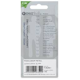 Schulcz Scale Model Trees - Leafy Tree, Metal Trunk, 90 mm, Single (back of package)