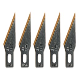 Excel Blades #11 Titanium Nitride Coated Blades - Pkg of 5