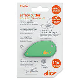 Slice Safety Cutter - Green - front of packaging