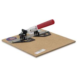 Plastruct The Chopper Cutting Tool - Angled view of tool showing handle and blade raised