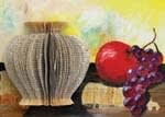greek book vase