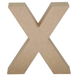 Paper Mache Letters & Numbers X