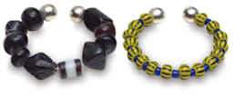 Beadalon Remembrance Memory Wire finished bracelet examples, large and medium beads