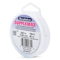 Beadalon Supplemax Nylon Cord - 0.50 mm x 50 m, Clear