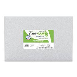 FloraCraft CraftFōM Blocks and Shapes - 1" x 11.9" x 17.9", Block - front of packaging