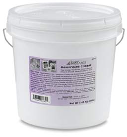 Mosaic Stone Indoor Cement - Front view of 20 lb Tub 