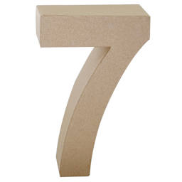 Papier Mache Number 7