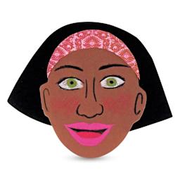 Roylco Face Pad - Multicultural Colors, one painted sheet