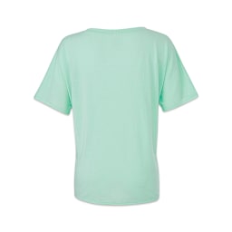 Bella + Canvas Slouchy V-neck T-shirt - Mint, Back 
