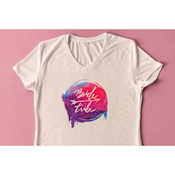 Cricut Adult T-Shirt Blank (Bride Tribe t-shirt design)