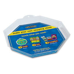 Milestones Reusable Mold - Angled view of 12" Octagon Mold with label