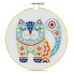 DMC Stitch Kit - Cat, finished kit