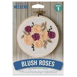 Leisure Arts Embroidery Kit - Blush Rose, front of the packaging
