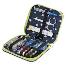 Dritz Denim Sewing Kit (contents fitted neatly inside case)