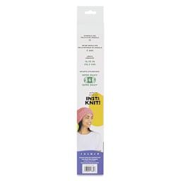 Lion Brand Wooden Knitting Needles - back of packaging