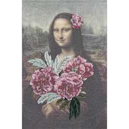 DMC The Museum Collection Embroidery Kit, Mona Lisa embroidered