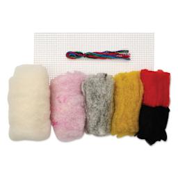 Friendly Loom Felted Farm Animal Kit contents