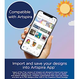 Compatible with Artspira, Import and save your designs into Artspira App