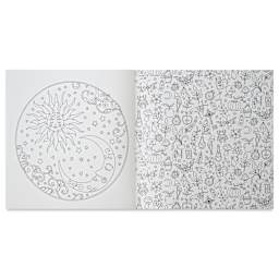 Magical Worlds Coloring Book - 10" x 10", 80 Pages, Sun and Moon
